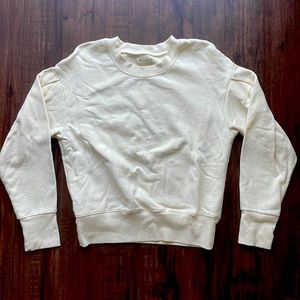 Madewell cream colored crew neck